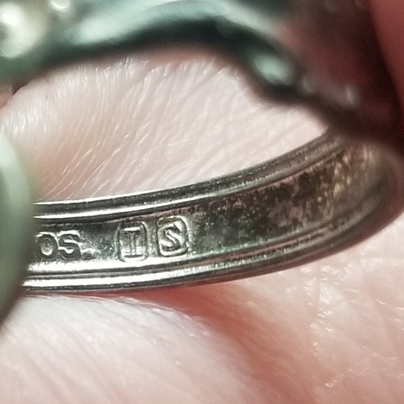vtg 1847 Rogers Bros silver plate wraparound ring - Picture 9 of 10